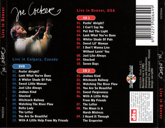 Joe Cocker : Live In Denver / Live In Calgary (2xCD + DVD-V + Box, Comp)