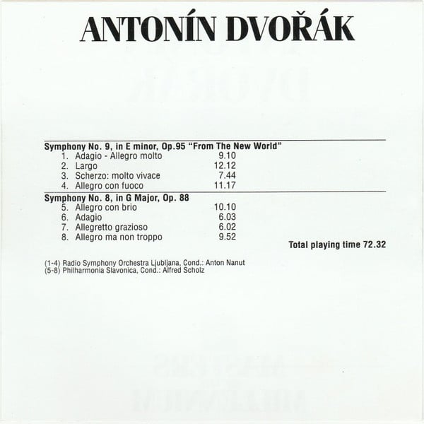 Antonín Dvořák : From The New World (CD, Comp)