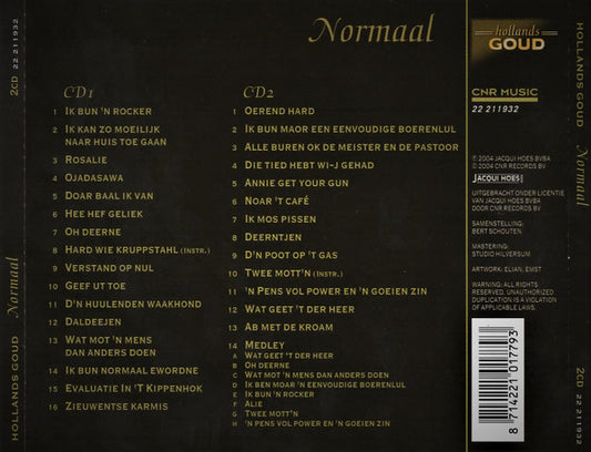 Normaal : Hollands Goud (2xCD, Comp)