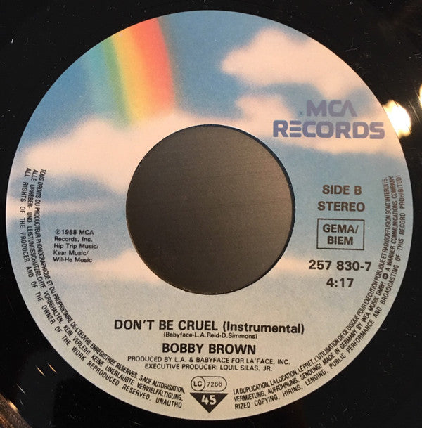 Bobby Brown : Don't Be Cruel (7", Single)