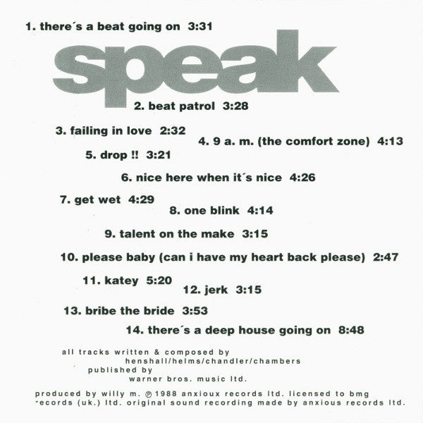 Londonbeat : Speak / Harmony (CD, Album, RE + CD, Album, RE + Comp)