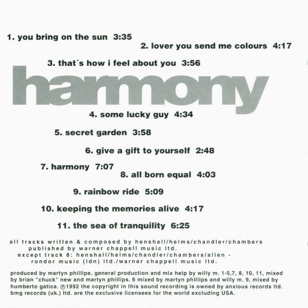 Londonbeat : Speak / Harmony (CD, Album, RE + CD, Album, RE + Comp)