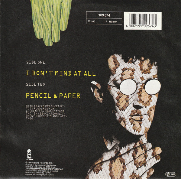 Bourgeois Tagg : I Don't Mind At All (7", Single)