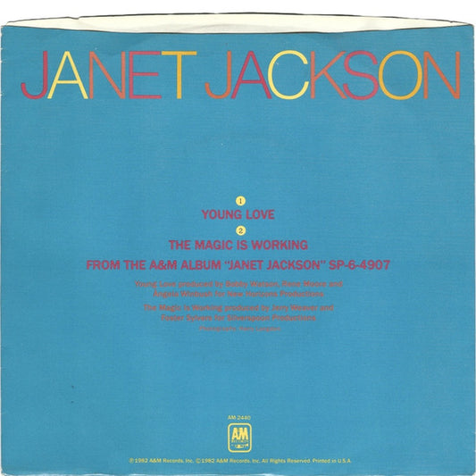 Janet Jackson : Young Love (7", Single, Styrene, Ter)