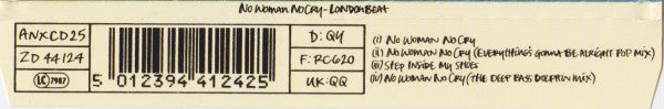 Londonbeat : No Woman No Cry (CD, Maxi)