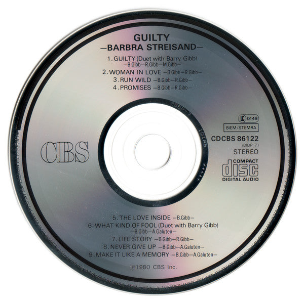 Barbra Streisand : Guilty (CD, Album)