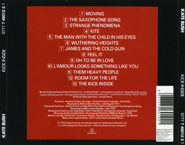 Kate Bush : The Kick Inside (CD, Album, RE)