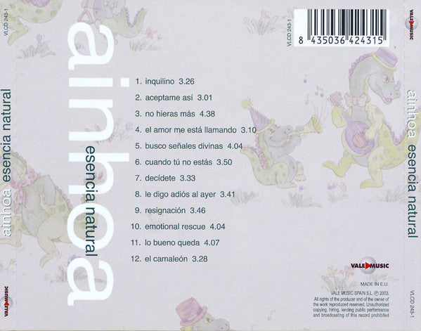 Ainhoa (2) : Esencia Natural (CD, Album)