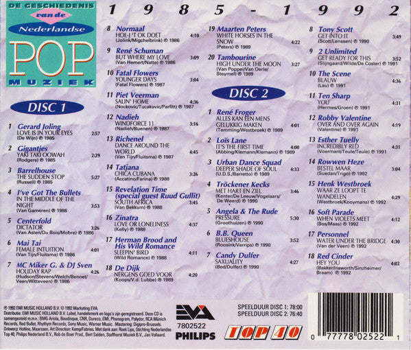 Various : De Geschiedenis Van De Nederlandse Pop Muziek - Deel 5 - 1985-1992 (2xCD, Comp)