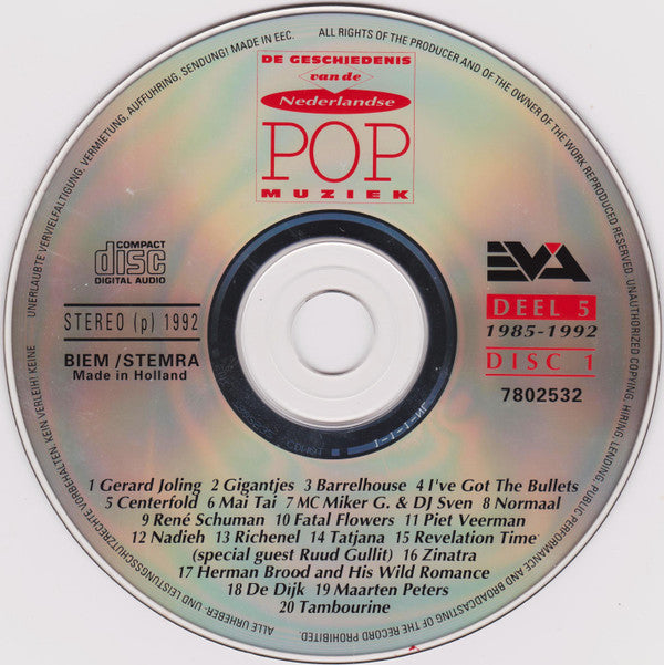 Various : De Geschiedenis Van De Nederlandse Pop Muziek - Deel 5 - 1985-1992 (2xCD, Comp)