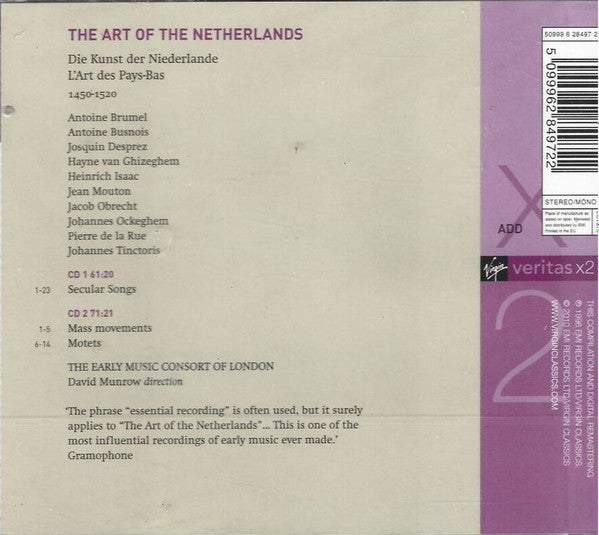 The Early Music Consort Of London, David Munrow : The Art Of The Netherlands (2xCD, Album, RE, RM)