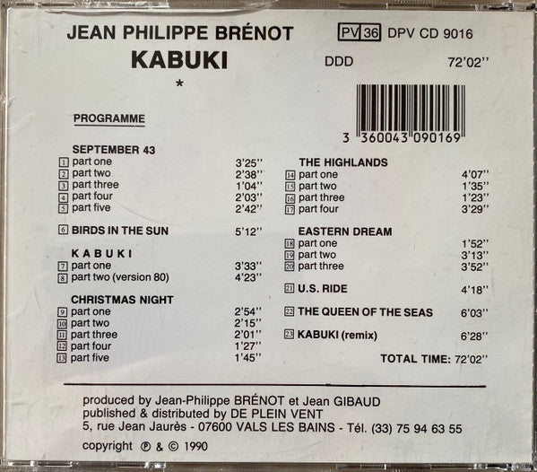 Jean-Philippe Brénot : Kabuki (CD, Album)
