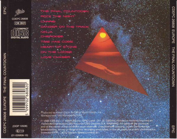 Europe (2) : The Final Countdown (CD, Album)