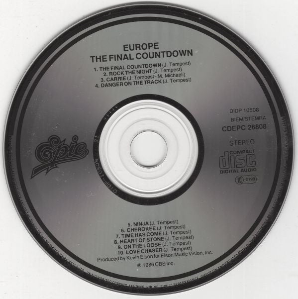 Europe (2) : The Final Countdown (CD, Album)