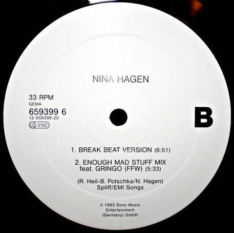 Nina Hagen : African Reggae Remix '93 (12")