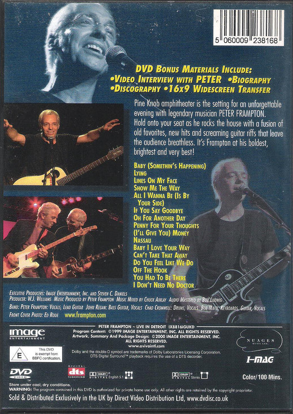 Peter Frampton : Live in Detroit (DVD-V, PAL)