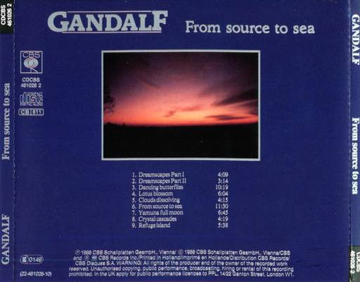 Gandalf : From Source To Sea (CD, Album)