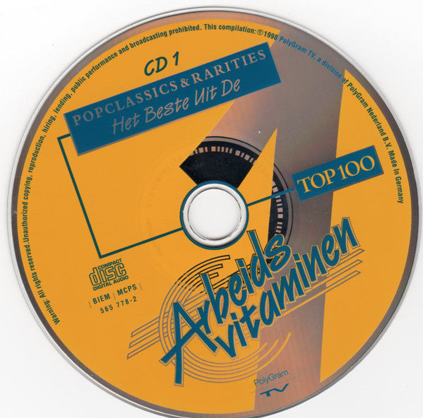 Various : Popclassics & Rarities (Het Beste Uit De Arbeidsvitaminen Top 100) (2xCD, Comp)