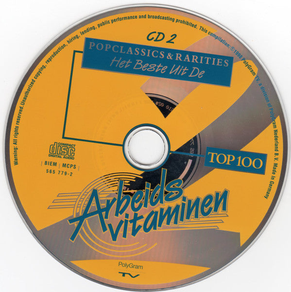 Various : Popclassics & Rarities (Het Beste Uit De Arbeidsvitaminen Top 100) (2xCD, Comp)