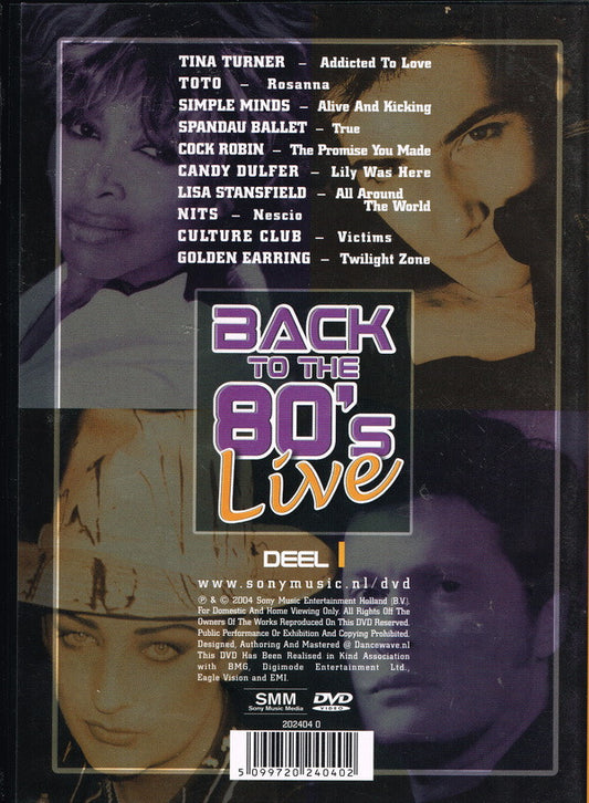 Various : Back To The 80's Live Deel 1 (DVD-V, Comp)