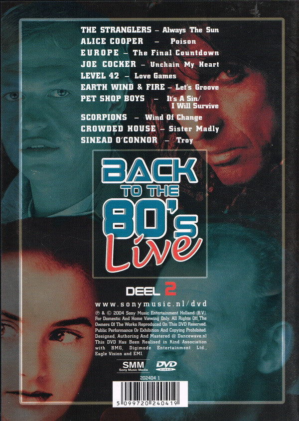 Various : Back To The 80's Live Deel 2 (DVD-V, Comp)