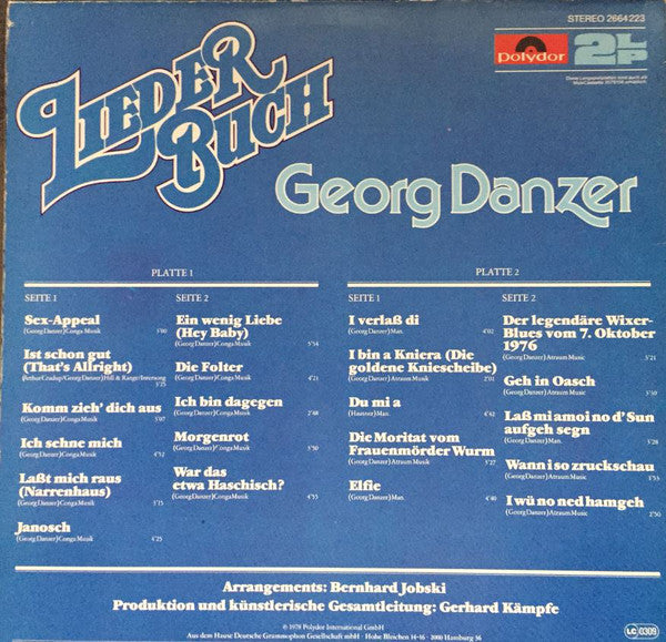 Georg Danzer : Liederbuch (2xLP, Comp)