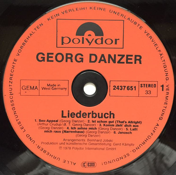 Georg Danzer : Liederbuch (2xLP, Comp)