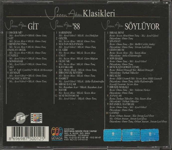 Sezen Aksu : Klasikleri (Git / '88 / Söylüyor) (Box, Comp + CD, Album, RE + CD, Album, RE + CD, Al)