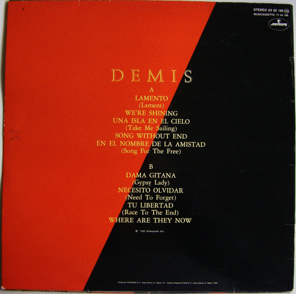 Demis Roussos : Demis (LP, Album)