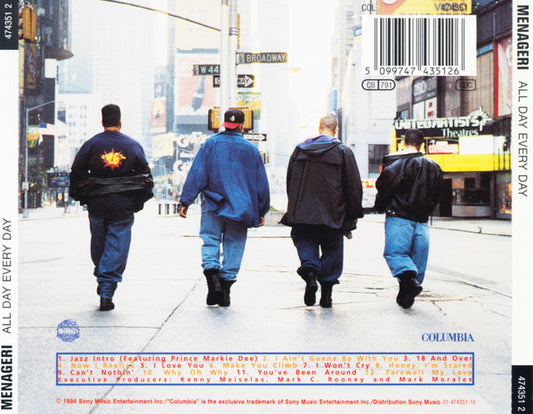 Menageri : All Day Every Day (CD, Album, 12 )