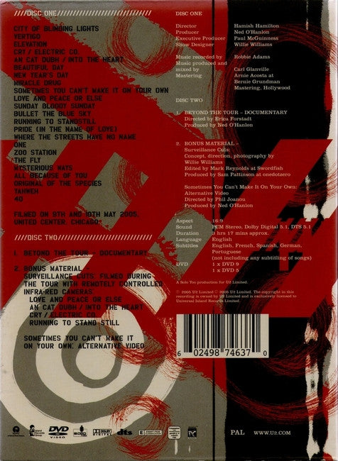 U2 : Vertigo 2005 // U2 Live From Chicago (2xDVD-V, Dlx, Ltd, Multichannel, PAL)