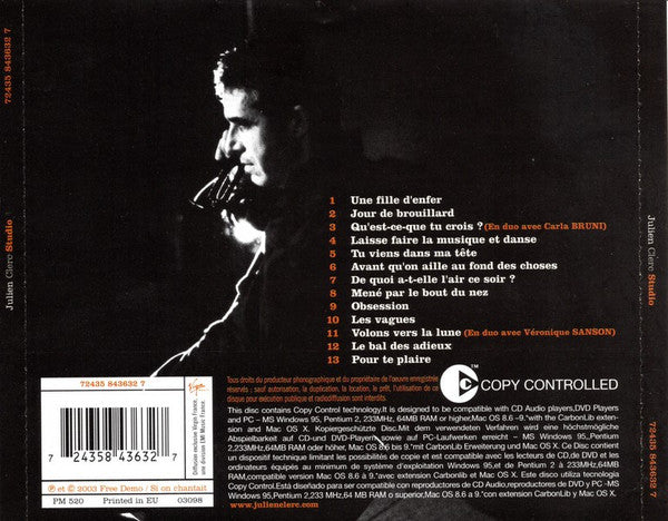 Julien Clerc : Studio (CD, Album, Copy Prot.)
