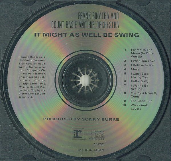 Frank Sinatra • Count Basie Orchestra : It Might As Well Be Swing (CD, Album, RE)