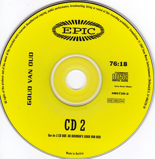 Various : Ad Bouman's Goud Van Oud (66 Original Singles) (3xCD, Comp)
