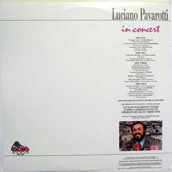 Luciano Pavarotti : Luciano Pavarotti In Concert (2xLP, Album, Gat)