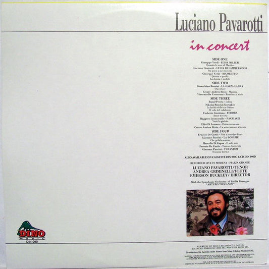 Luciano Pavarotti : Luciano Pavarotti In Concert (2xLP, Album, Gat)