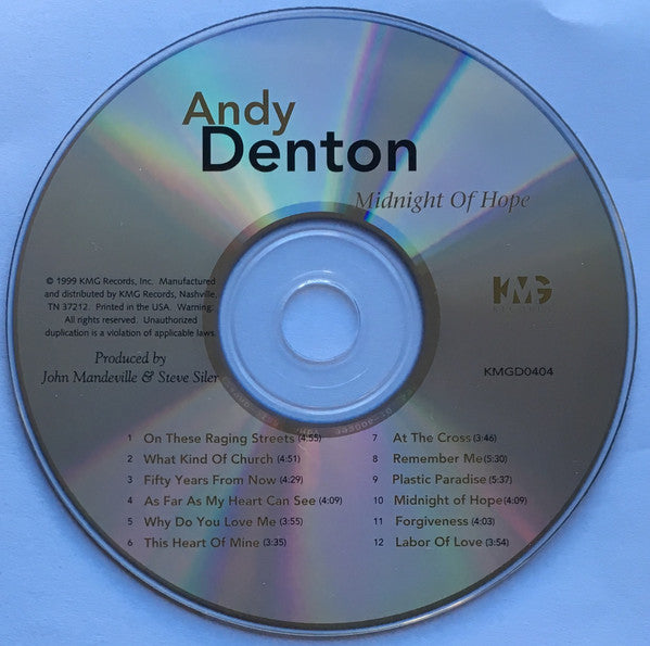 Andy Denton (2) : Midnight Of Hope (CD, Album)