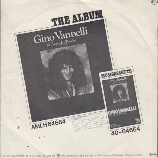 Gino Vannelli : A Song And Dance (7", Single)