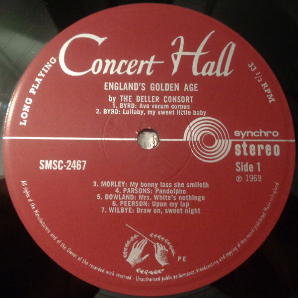 Deller Consort : England's Golden Age (LP)