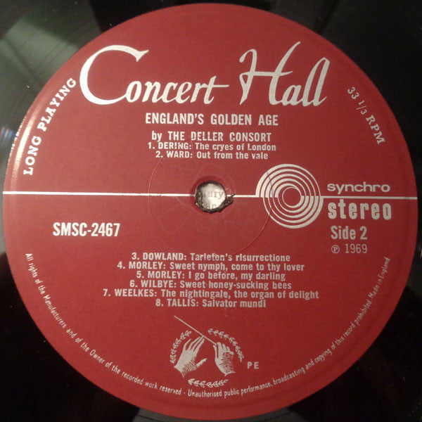 Deller Consort : England's Golden Age (LP)
