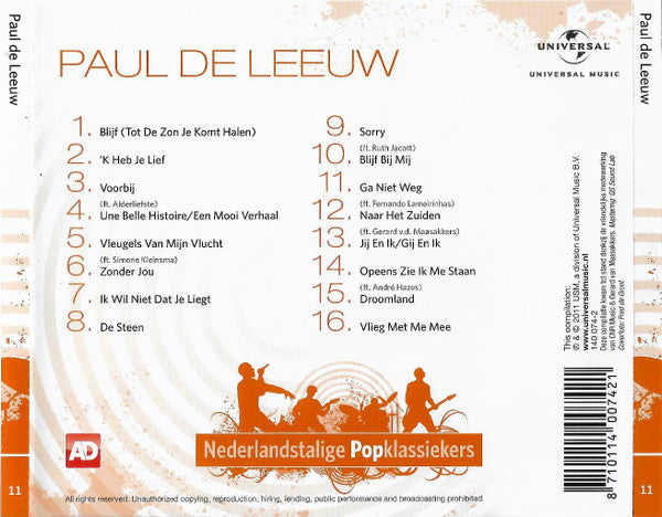 Paul de Leeuw : Nederlandstalige Popklassiekers (CD, Comp)