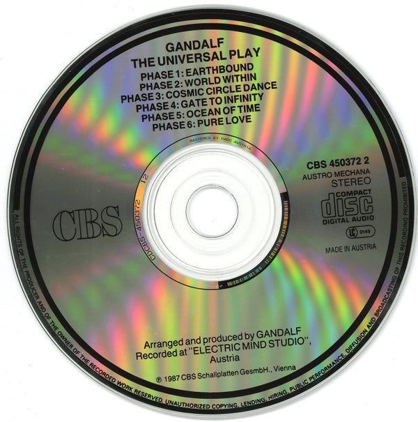 Gandalf : The Universal Play (CD, Album)