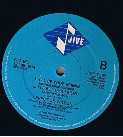 Precious Wilson : I'll Be Your Friend (12")