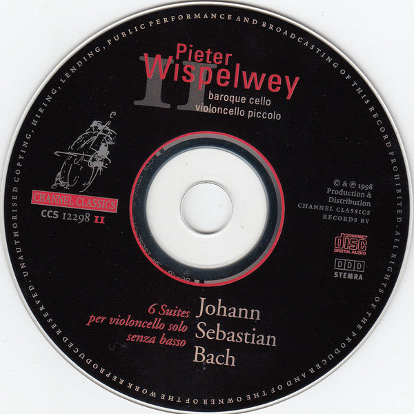 Johann Sebastian Bach | Pieter Wispelwey : 6 Suites Per Violoncello Solo Senza Basso (2xCD, Album)