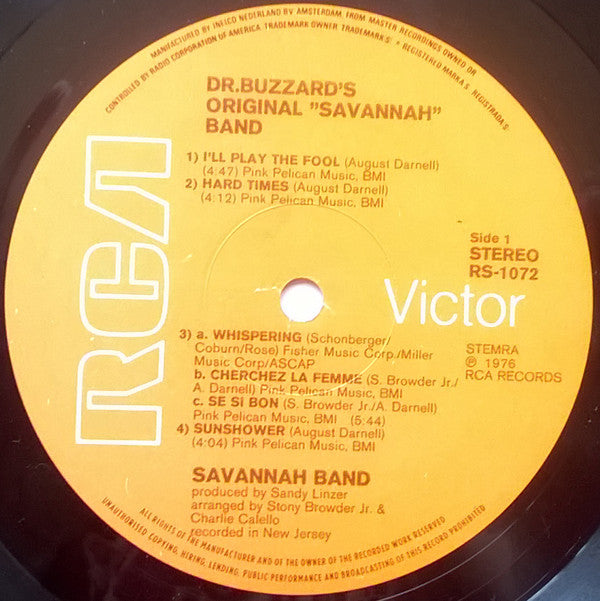Dr. Buzzard's Original Savannah Band : Dr. Buzzard's Original Savannah Band (LP, Album)