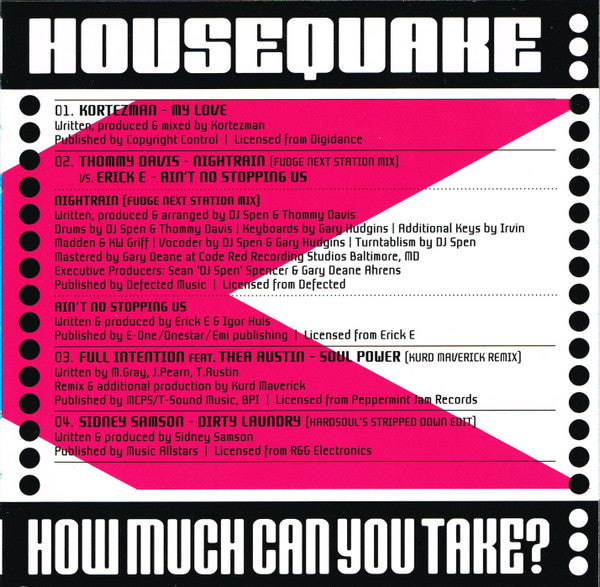 Roog & Erick E : Housequake (CD, Mixed + DVD-V)