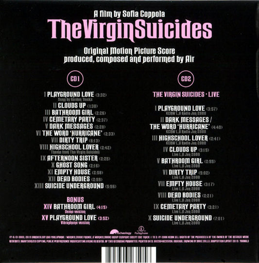 AIR : Original Motion Picture Score For The Virgin Suicides (CD, Album, RE + CD, Album + Dlx, Ltd, 15t)