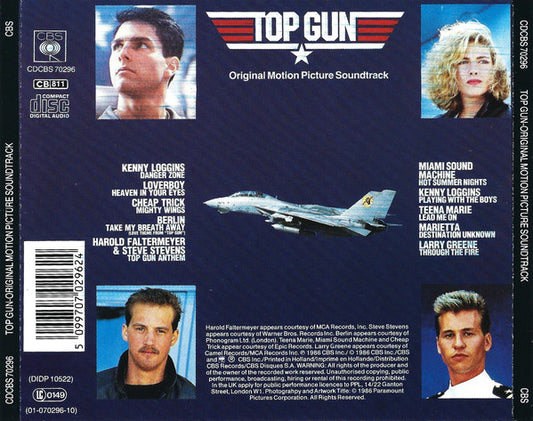 Various : Top Gun - Original Motion Picture Soundtrack (CD, Album, RE, Aus)