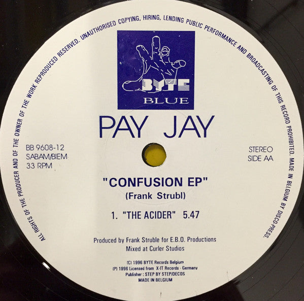 Pay Jay : Confusion EP (12")