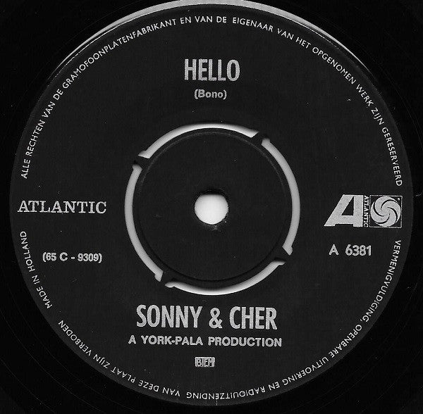 Sonny & Cher : But You're Mine / Hello (7", Single)